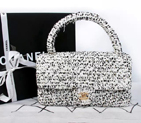 2015 Chanel tote Bag Fabric A00182 White A00182