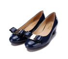 2015 Ferragamo patent leather bow shoes LFWS0025