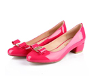2015 Ferragamo patent leather bow shoes LFWS0020