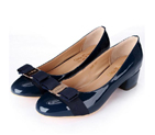 2015 Ferragamo patent leather bow shoes LFWS00