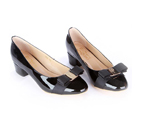 2015 Ferragamo patent leather bow shoes LFWS0030
