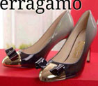 2015 Ferragamo women color gradient patent leather high-heeled shoes LFWS0072