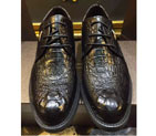 2015 Gucci men business shoes in Crocodile Stripe leather GM0493