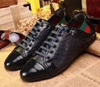2015 Gucci men embossed patent leather strap sports casual shoes GM0468