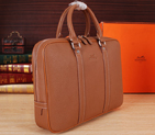 2015 Hermes Briefcase Grainy Leather H8010 Wheat H8010