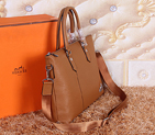 2015 Hermes Briefcase Original Calf Leather 5946 Wheat 5946
