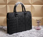 2015 Hermes Briefcase Original Calf Leather H11925 Black H11925