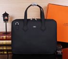 2015 Hermes Briefcase Original Calf Leather H38011 Black H38011