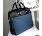 2015 Hermes Briefcase Original Grainy Leather H8021 Black H8021