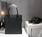 2015 Hermes Briefcase Original Grainy Leather H8063 Black H8063