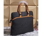 2015 Hermes Men Briefcase Original Calf Leather H3828 Black H3828