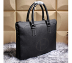 2015 Hermes Mens Briefcase Original Calfskin Leather H9815 in Black H9815