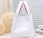 2015 Hermes Picotin Lock MM Bag in Clemence Leather H8616 White&Red H8616