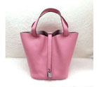 2015 Hermes Picotin Lock MM Bags Clemence Leather H1048 Pink H1048