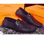2015 Hermes men casual shoes in Crocodile Stripe leather HMS0107