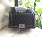 2015 Latest LE Boy Chanel Flap Shoulder Bag Original leather A67086 Black A67086