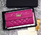 2015 Le boy Chanel Matelasse Bi-Fold Wallet Original Leather A50096 Rose A50096
