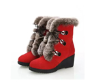 2015 Mcqueen women Rabbit fur Boots MCQ0055