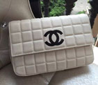 2015 New Chanel Shoulder Bag Original Calfskin Leather A67508 White A67508