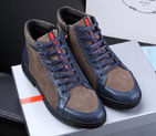 2015 Prada men nubuck high-top casual shoes PSM0262