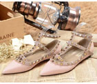 2015 Valentino women flats shoes with rivet VN0058