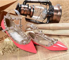 2015 Valentino women flats shoes with rivet VN0060