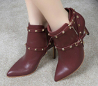 2015 Valentino women rivet High-heeled boots VN0007