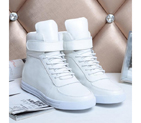 2015 chanel New Arrivals High-top casual Boots CHW0651