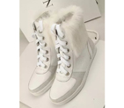 2015 chanel New Arrivals Rabbit fur boots CHW0669