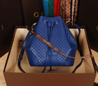 2015 gucci soft leather bucket bag in blue 354228