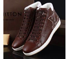 2015 louis vuitton men High-top casual shoes SML0330