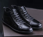 2015 louis vuitton men Nubuck leather high-top casual shoes SML0322
