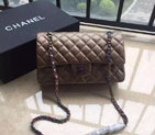2016 Chanel 1112 Flap Bag Original Deer Leather Bronze with Magic color Hardware 1112
