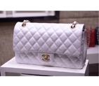 2016 Chanel 2.55 Series Flap Bag Original Caviar Leather 1112 Silver with Gold 1112