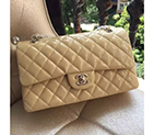 2016 Chanel 2.55 Series Flap Bag Original Patent Leather 1112 Apricot with Silver hardware 1112