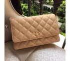 2016 Chanel A33814 Apricot Original Caviar Leather Mini Flap Bag A33814