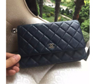 2016 Chanel A33814 Blue Original Caviar Leather Mini Flap Bag A33814