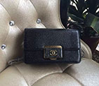 2016 Chanel A60889 Flag Bag Original Leather Black with Brass hardware A60889