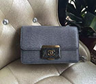 2016 Chanel A60889 Flag Bag Original Leather Grey with Brass hardware A60889