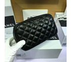 2016 Chanel A80910 Sheepskin leahter Cosmetic Bag Black A80910