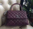 2016 Chanel Burgundy Original Leather grained shoulder Tote bag A95168 A95168
