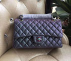 2016 Chanel CF 1112 Flap Bag Original Deer Leather Purple with Magic color Hardware 1112