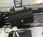 2016 Chanel Classic Flap Bag 1112 Black Original Caviar leather Gold 1112