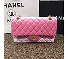 2016 Chanel Classic Flap Bag 1112 Original Pink velvet with Gold 1112