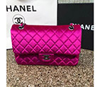 2016 Chanel Classic Flap Bag 1112 Original Purple velvet with Black Polished 1112