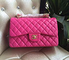 2016 Chanel Classic Flap Bag 1113 Rose Original Sheekskin leather Gold Hardware 1113