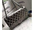 2016 Chanel Classic Flap Bag 1113 Shiny Iridescent Leather in Antique 1113