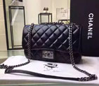 2016 Chanel Classic Flap Bag Original Calfskin Leather A92760 Black A92760