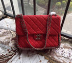 2016 Chanel Classic Flap Bag Original Deerskin Leather A94005 Red A94005