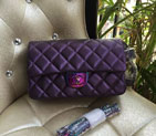 2016 Chanel Classic Flap Bag Purple Original leather A1025 A1025